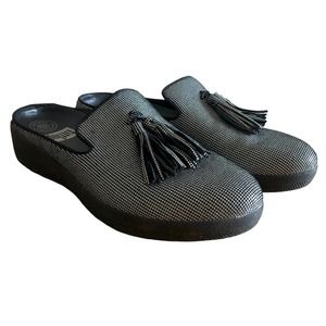 Fitflop | Shoes | Fitflop Womens Superskate Houndstooth Slipon Mules Size 8  | Poshmark